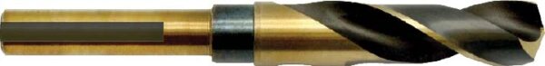 7/8 - Silver & Deming Drill Bit - Black & Gold 1/2" Shank - High Speed Steel - Fractional
