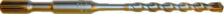 1-1/8x12 Spline Shank Single Cutter Drill Bit