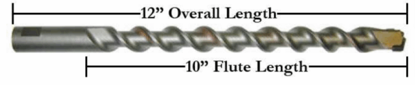 1" x 12" Praxis Extention Drill Bit - Image 7