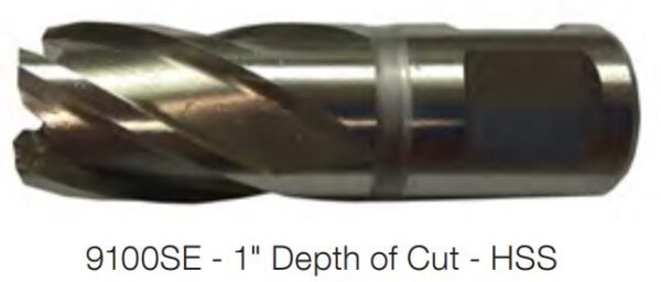 1-1/2" Diameter - Annular Cutter - High Speed Steel with Pins - 1" Depth of Cut