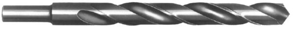 15/32" Diameter - Reduced Shank Drill Bit - 3/8 Shank HS Parabolic Flute 135 Split Point