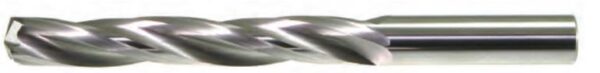 3/4" Diameter x 5-3/4" Overall Length - Solid Carbide 3-Flute Drill Bit - 150 Degree Point - Straight Shank