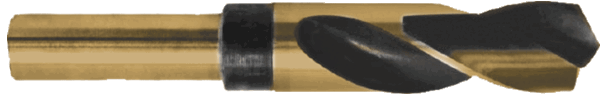 1-11/32" Diameter - Cobalt 3/4" Reduced Shank Drill Bit - 6" Overall Length - 3" Flute - 135 Degree Notched Point